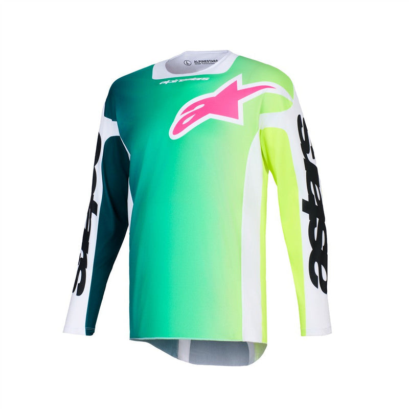 Load image into Gallery viewer, Alpinestars Racer Portl Jersey Green/White/Black
