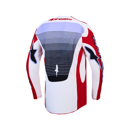 Alpinestars Techstar Maven Jersey Fire Red/White/Lavender/Black