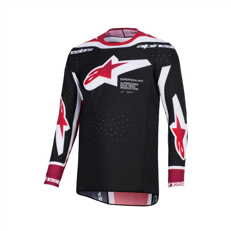 Load image into Gallery viewer, Alpinestars Supertech Pro Vista Jersey Black/Red/White
