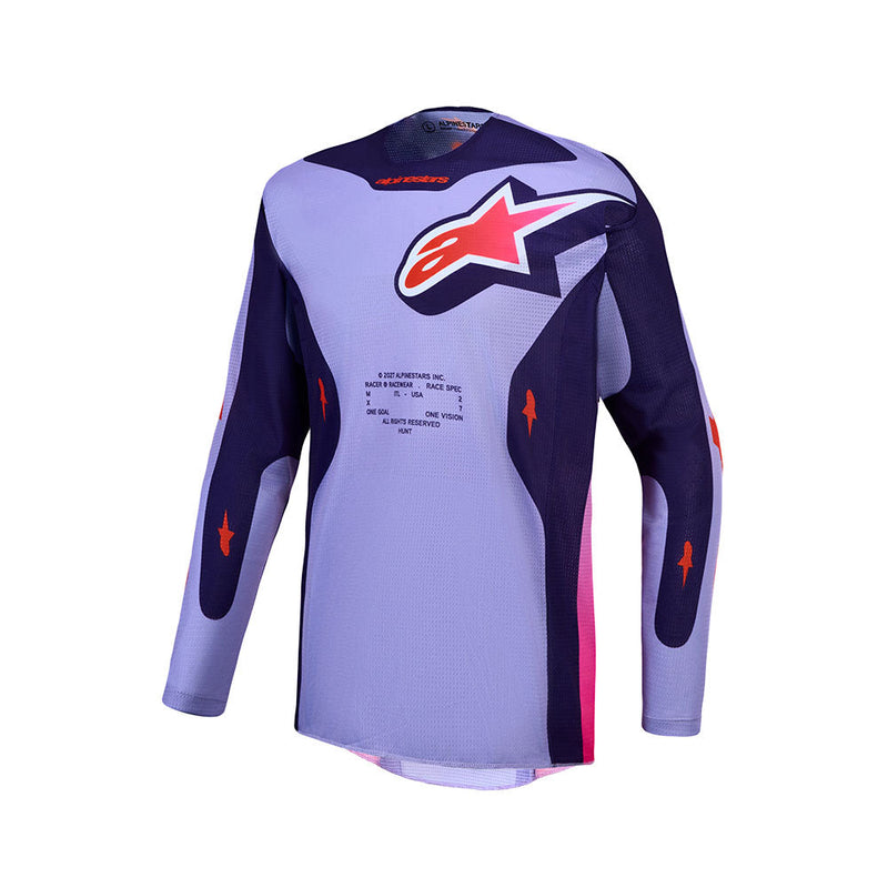 Load image into Gallery viewer, Alpinestars Racer Air Hunt Jersey Light Violet/Deep Purple/Pink Fluoro
