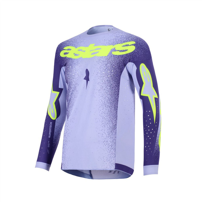 Load image into Gallery viewer, Alpinestars Supertech Scenz Jersey Purple/Yellow Fluoro
