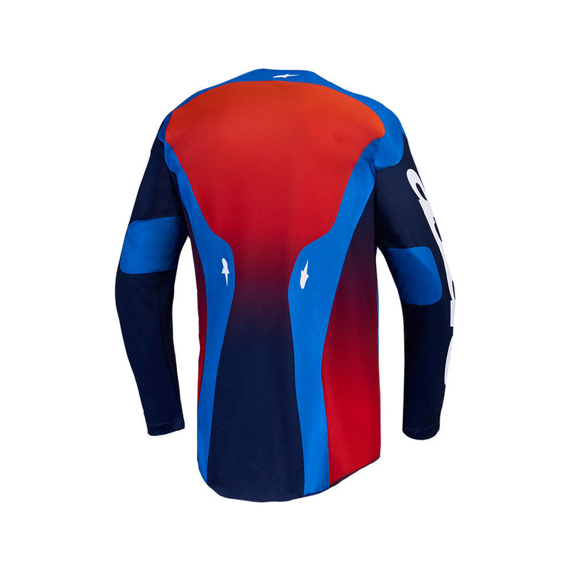 Load image into Gallery viewer, Alpinestars Racer Hunt Jersey Strong Blue/Deep Blue/Fire Red
