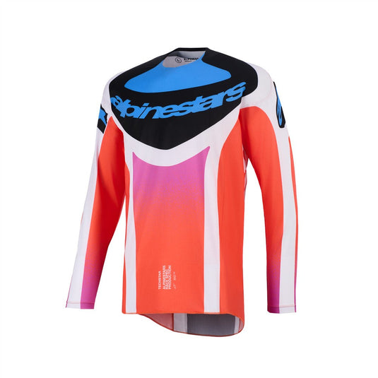 Alpinestars Techstar Knif Jersey Light Gray/Orange Fluoro/Black