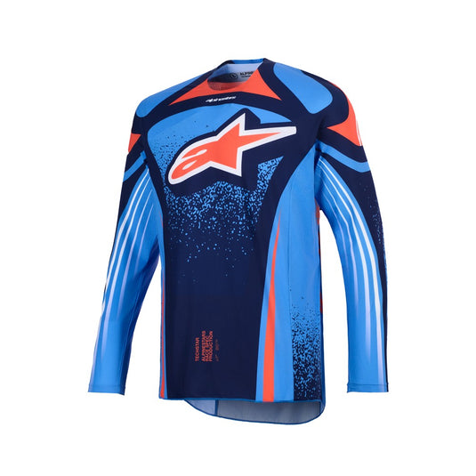 Alpinestars Techstar Nomur Jersey Dark Navy/Orange/UCA Blue