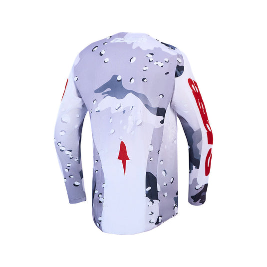Alpinestars Racer Air Lone Jersey Gray Camo/White/Fire Red