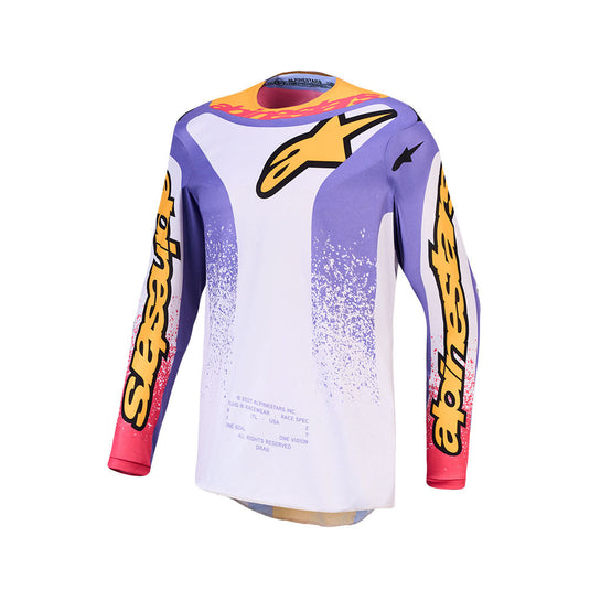 Alpinestars Fluid Drag Jersey Light Lilac/Blue Iris/Gold