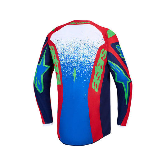Alpinestars Fluid Drag Jersey Blue/Navy/Fire Red/White