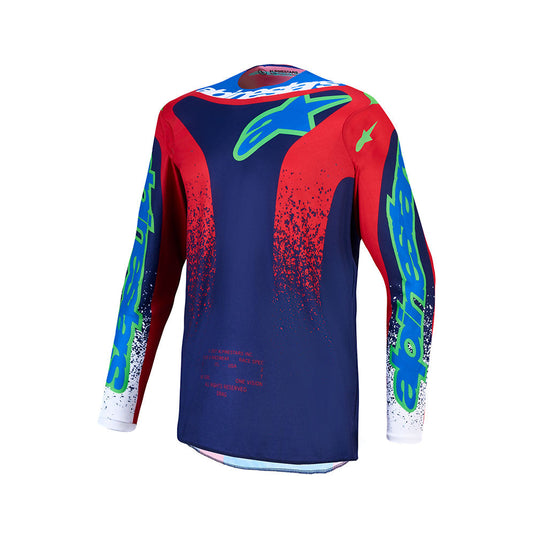 Alpinestars Fluid Drag Jersey Blue/Navy/Fire Red/White