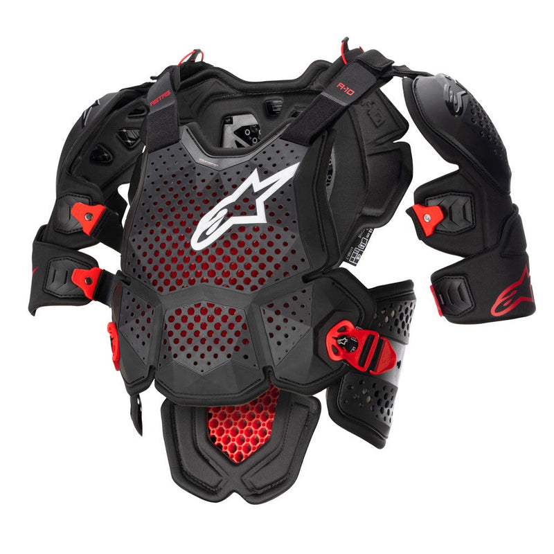 Load image into Gallery viewer, Alpinestars A-10 v2 Full Chest Protector Anthracite/Black/Red
