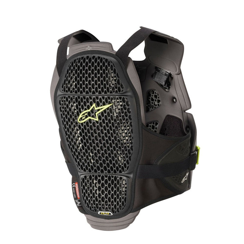 Load image into Gallery viewer, Alpinestars A-4 Max Chest Protector Black/Anthracite/Yellow Fluoro

