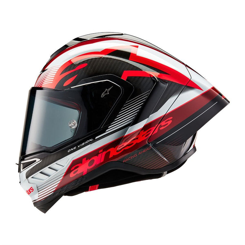 Load image into Gallery viewer, Alpinestars Supertech R10 Helmet Team Black Carbon/Red/White Gloss
