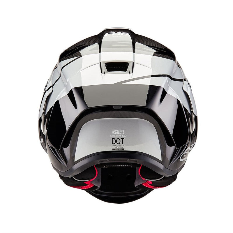 Load image into Gallery viewer, Alpinestars Supertech R10 Helmet Element Black Carbon/Silver/Black Gloss
