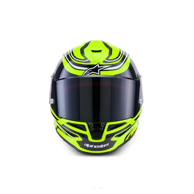 Load image into Gallery viewer, Alpinestars Supertech R7 Helmet Zeal Yellow Fluoro/Black/White
