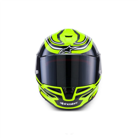 Alpinestars Supertech R7 Helmet Zeal Yellow Fluoro/Black/White