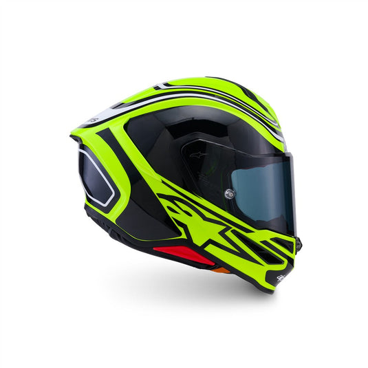 Alpinestars Supertech R7 Helmet Zeal Yellow Fluoro/Black/White