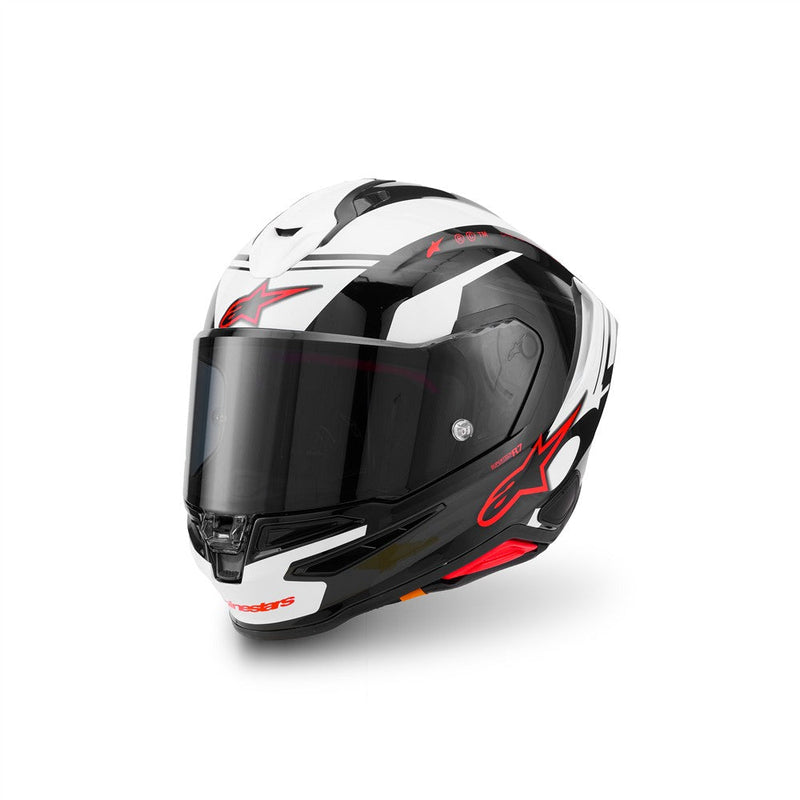 Load image into Gallery viewer, Alpinestars Supertech R7 Helmet A-Core Black/White/Red Gloss
