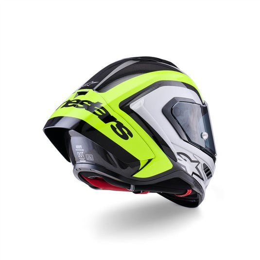 Alpinestars Supertech R10 Helmet Arius Black/Silver/Yellow Fluoro Gloss