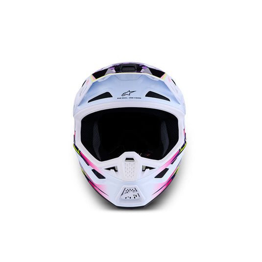 Alpinestars S-M7 Blaster Helmet Purple/Pink/White Gloss