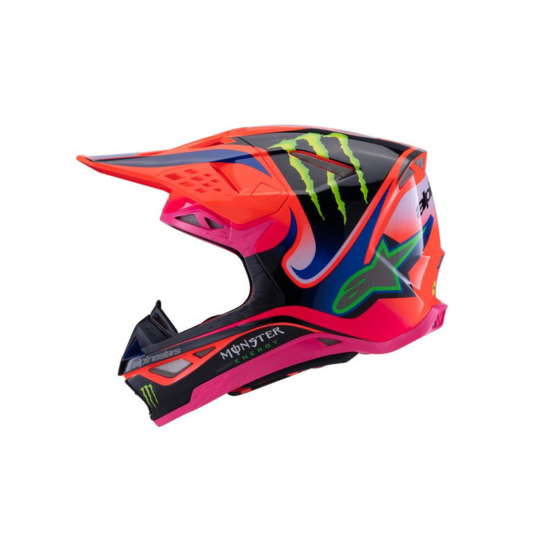 Load image into Gallery viewer, Alpinestars Supertech S-M10 Monster Orange Fluoro/Purple/Pink Fluoro Gloss
