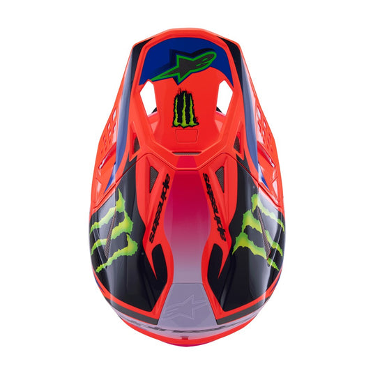 Alpinestars Supertech S-M10 Monster Orange Fluoro/Purple/Pink Fluoro Gloss
