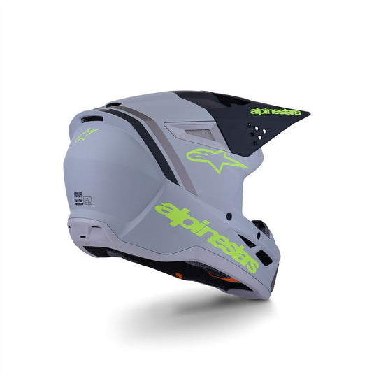 Alpinestars S-M3 Radium Helmet Gray/Black/Yellow Fluoro Matte
