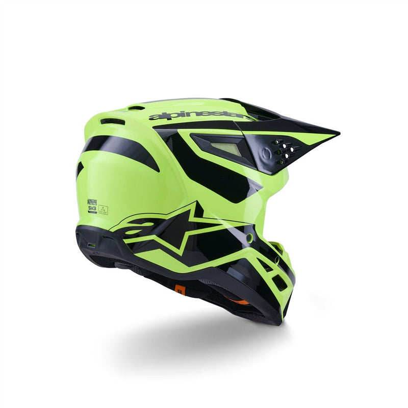 Load image into Gallery viewer, Alpinestars S-M3 Heat Helmet Yellow Fluoro/Black Gloss
