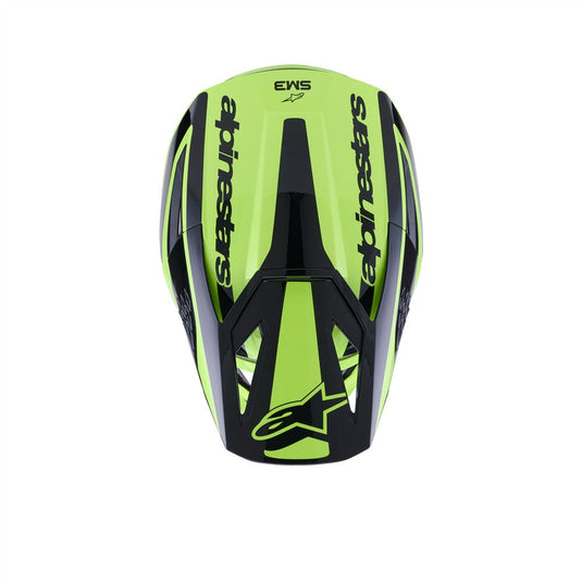 Alpinestars S-M3 Heat Helmet Yellow Fluoro/Black Gloss