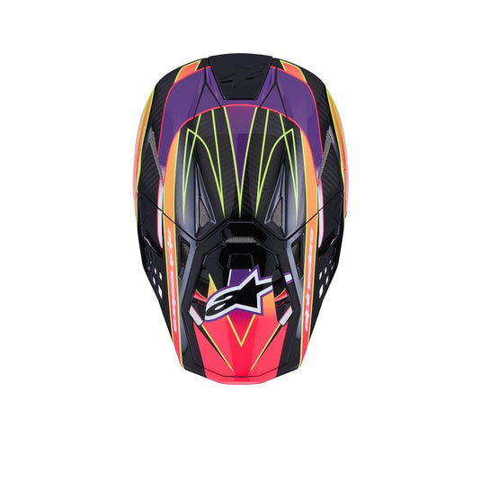 Alpinestars upertech -M10 Helmet Pink/Violet/Yellow Fluoro Gloss