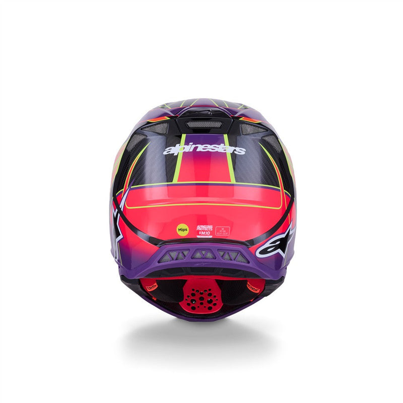 Load image into Gallery viewer, Alpinestars upertech -M10 Helmet Pink/Violet/Yellow Fluoro Gloss
