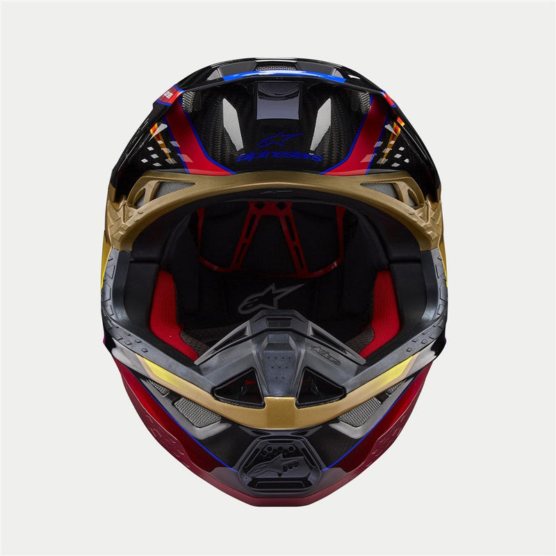 Load image into Gallery viewer, Alpinestars upertech -M10 Era Gold/Yellow/Rio Red Gloss
