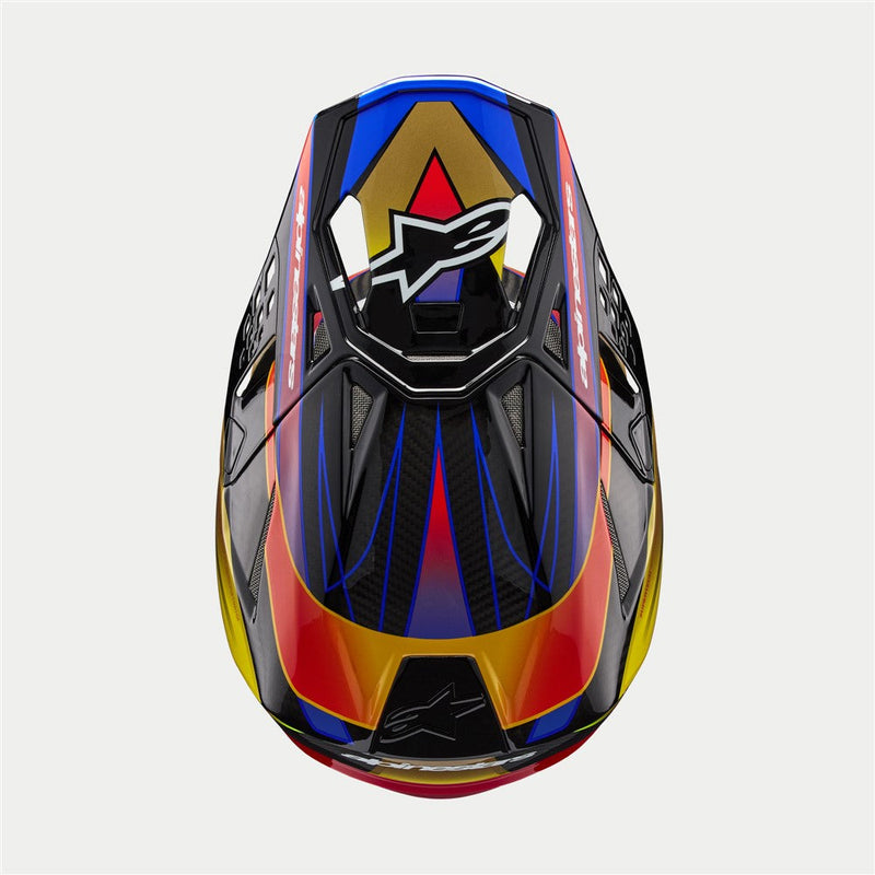 Load image into Gallery viewer, Alpinestars upertech -M10 Era Gold/Yellow/Rio Red Gloss
