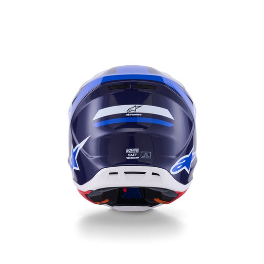 Alpinestars S-M7 Rise Helmet Blue/White Gloss