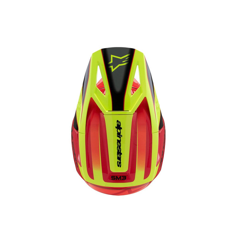 Load image into Gallery viewer, Alpinestars -M3 Youth Helmet Fray Red/Yellow Fluoro/Black Gloss
