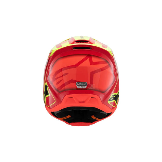 Alpinestars -M3 Youth Helmet Fray Red/Yellow Fluoro/Black Gloss