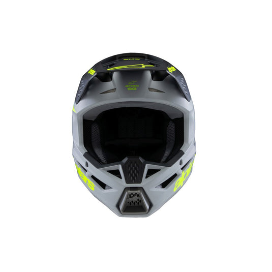Alpinestars -M3 Youth Helmet Radium Gray/Black/Yellow Fluoro Matte