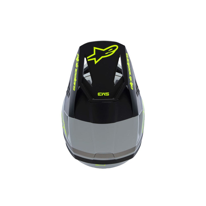 Load image into Gallery viewer, Alpinestars -M3 Youth Helmet Radium Gray/Black/Yellow Fluoro Matte
