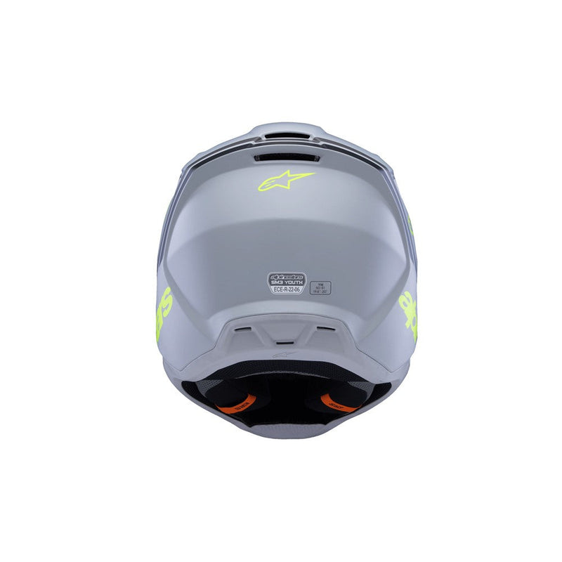 Load image into Gallery viewer, Alpinestars -M3 Youth Helmet Radium Gray/Black/Yellow Fluoro Matte
