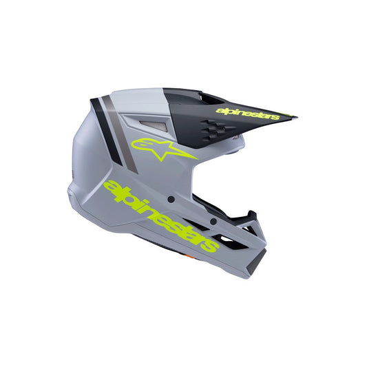 Alpinestars -M3 Youth Helmet Radium Gray/Black/Yellow Fluoro Matte