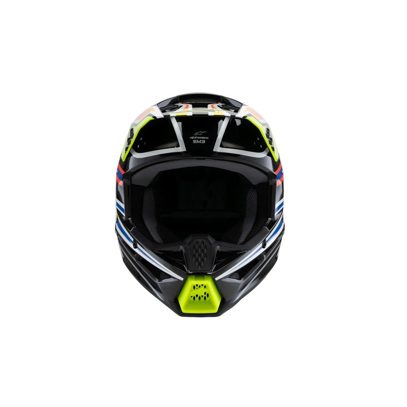 Load image into Gallery viewer, Alpinestars -M3 Youth Helmet Wurx Black/Yellow Fluoro/Blue/Red Gloss
