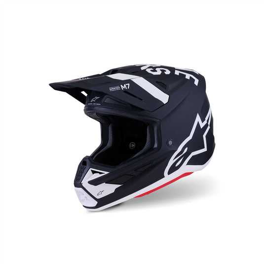 Alpinestars S-M7 Dasher Helmet Black/White Matte