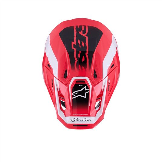 Alpinestars S-M7 Deed Helmet Red/Black/White Gloss