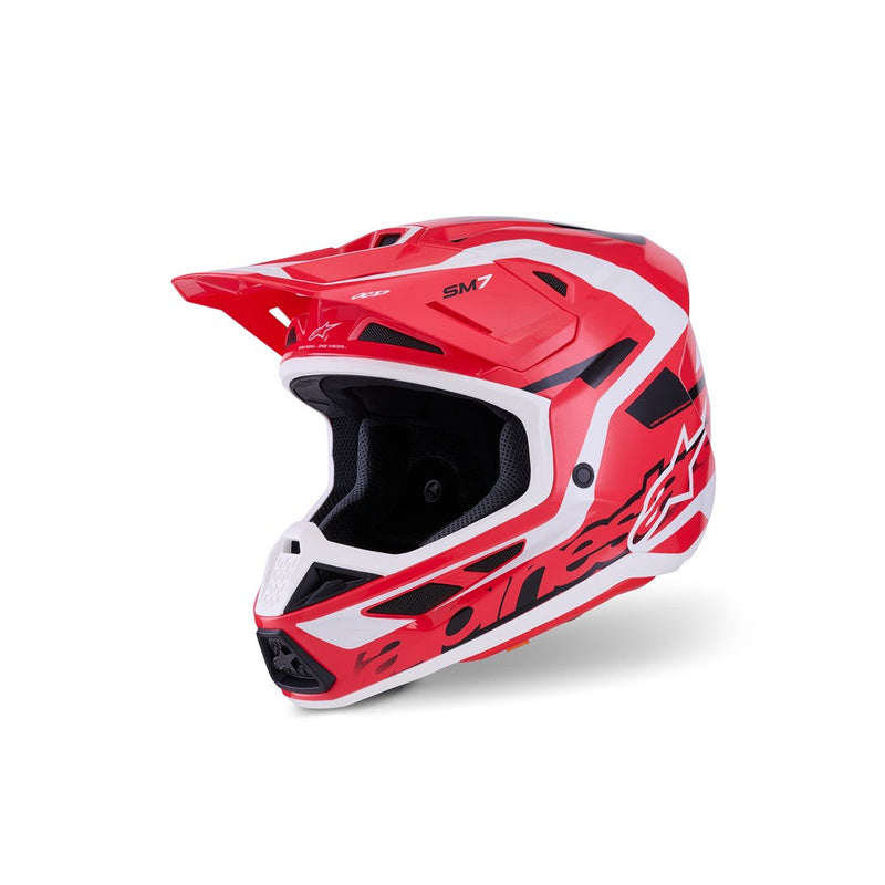Load image into Gallery viewer, Alpinestars S-M7 Deed Helmet Red/Black/White Gloss
