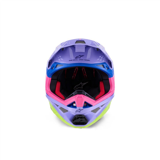 Alpinestars Supertech S-M10 Helmet Jett Lawrence Purple/Pink Fluoro/Yellow Fluoro Gloss