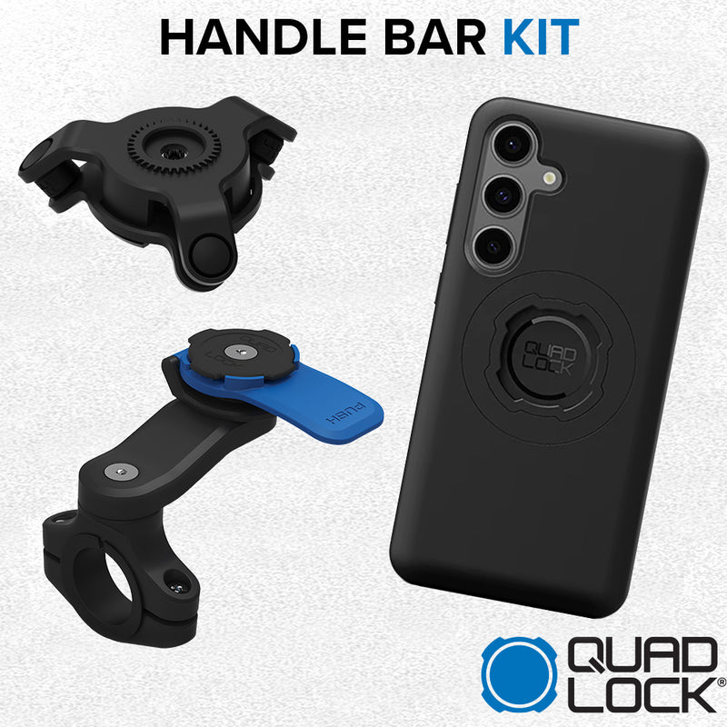 Load image into Gallery viewer, Samsung Galaxy S24FE Handlebar Mount Kit Quad Lock
