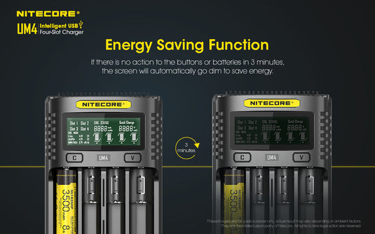 NITECORE INTELLIGENT BATTERY CHARGER USB FOUR SLOT CHARGER