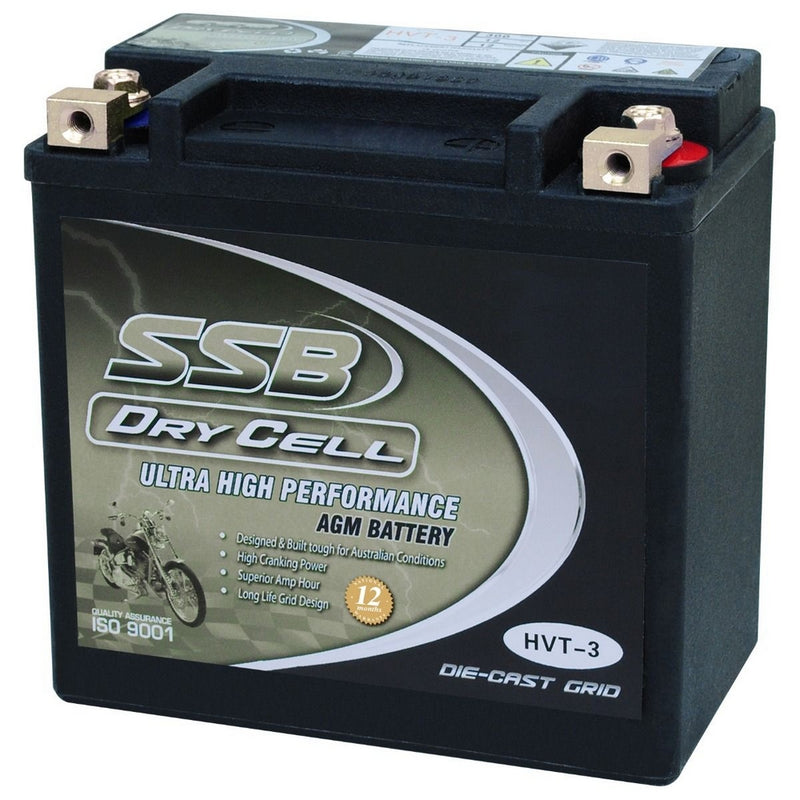 Load image into Gallery viewer, MOTORCYCLE AND POWERSPORTS BATTERY AGM 12V 12AH 300CCA BY SSB ULTRA HIGH PERFORMANCE  DRY CELL
