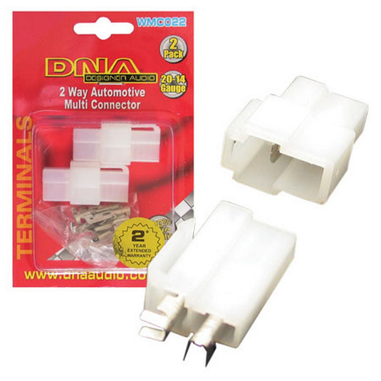 DNA CONNECTOR 2 WAY T PLUG AND SOCKET WITH PINS (PACK OF 2)