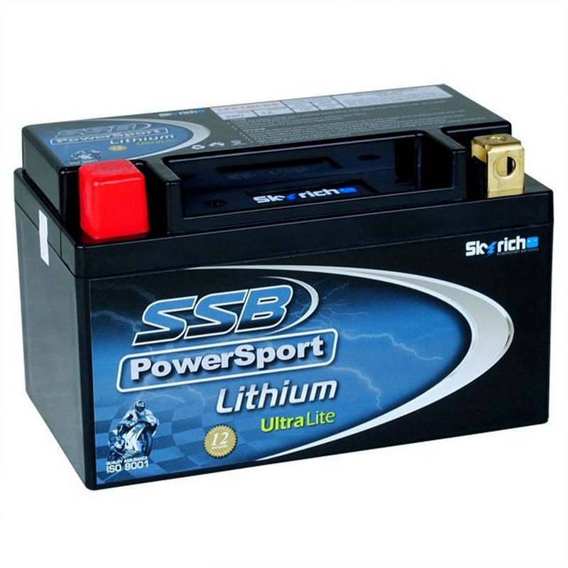 Load image into Gallery viewer, MOTORCYCLE AND POWERSPORTS BATTERY LITHIUM ION 12V 290CCA BY SSB LIGHTWEIGHT LITHIUM ION PHOSPHATE
