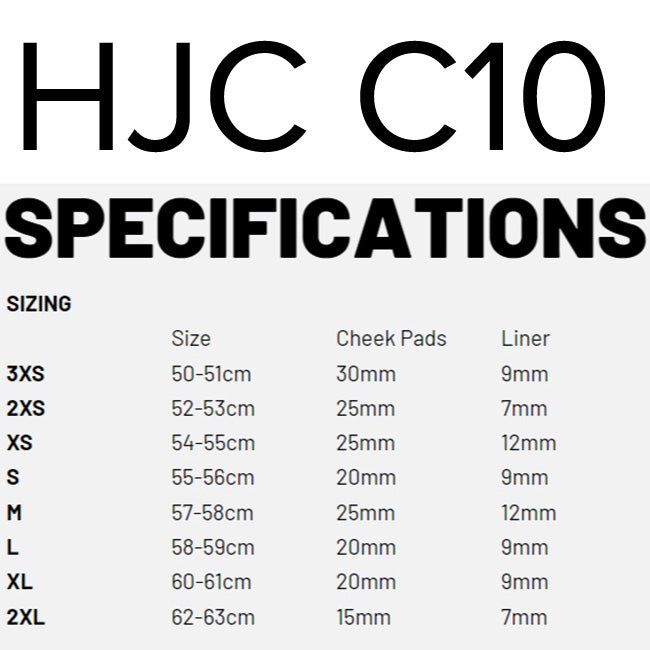Load image into Gallery viewer, C10 SIZING
