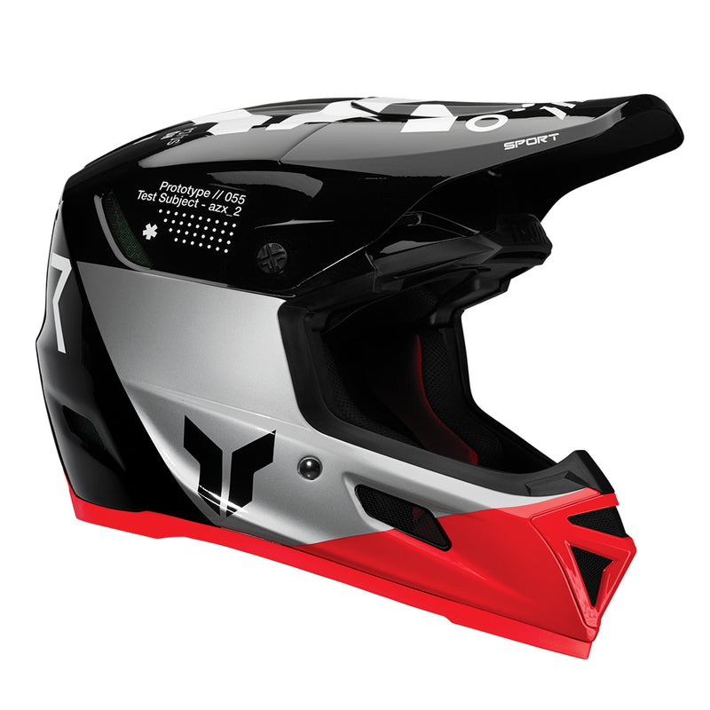 Load image into Gallery viewer, THOR HELMET REFLEX STRIKE BLACK/RED
